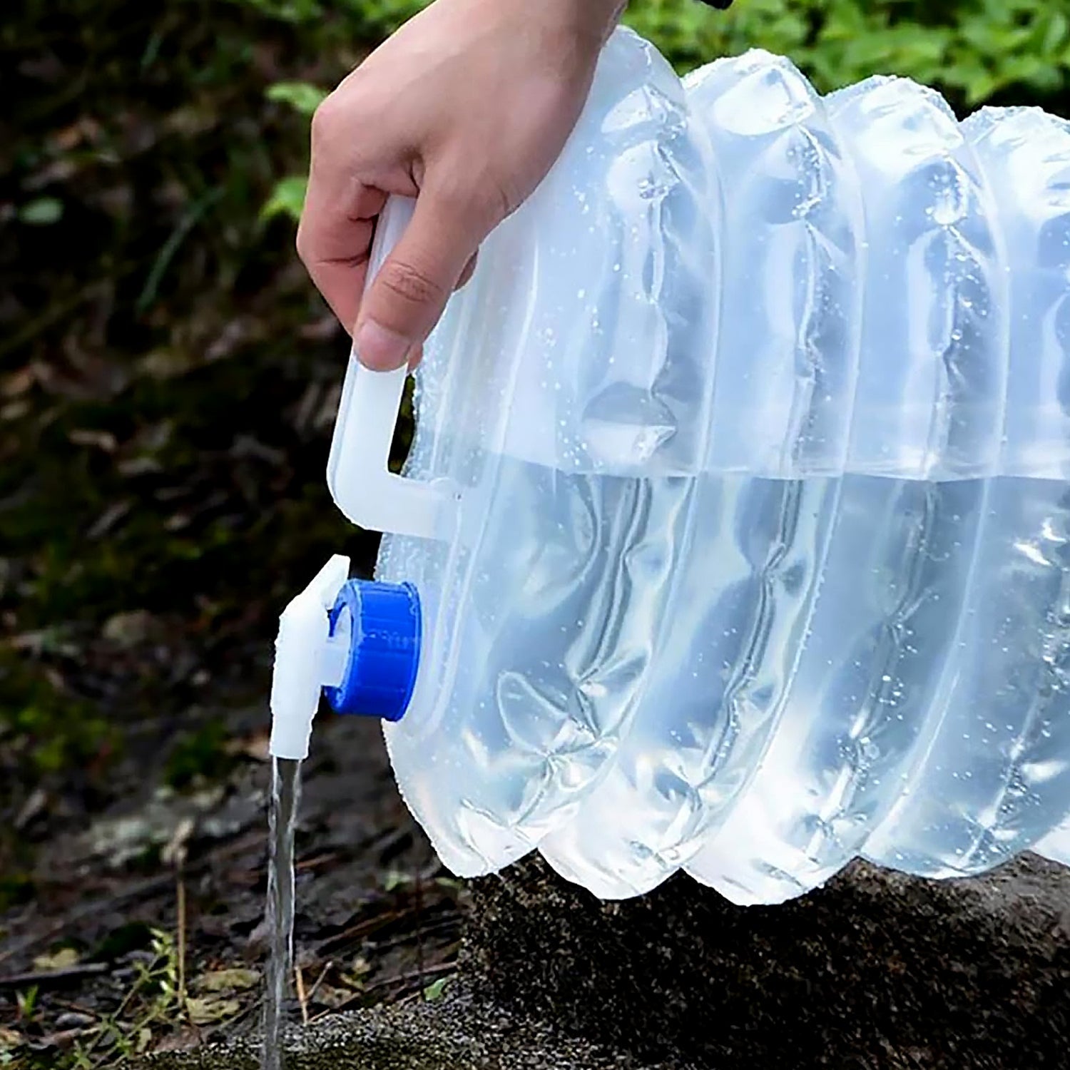 Outdoor Camping Collapsible Portable Water Container with Carry Handle Tap Valve Large Food Grade Outdoor Camping Collapsible Portable Water Container with Carry Handle Tap Valve Large Food Grade